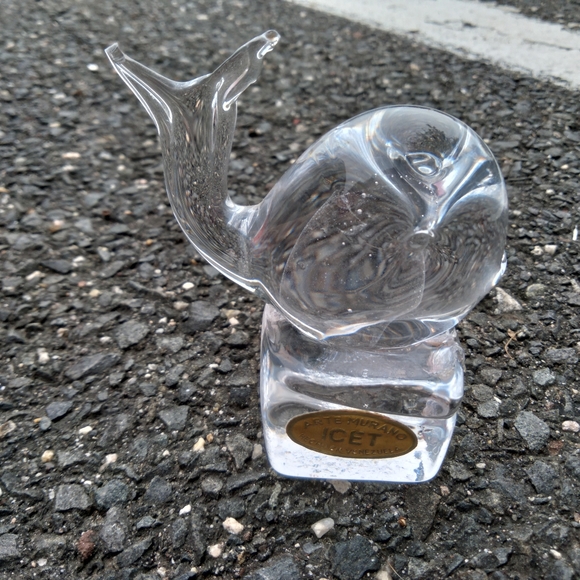 Arte Murano ICET glass whale vintage - Picture 5 of 11